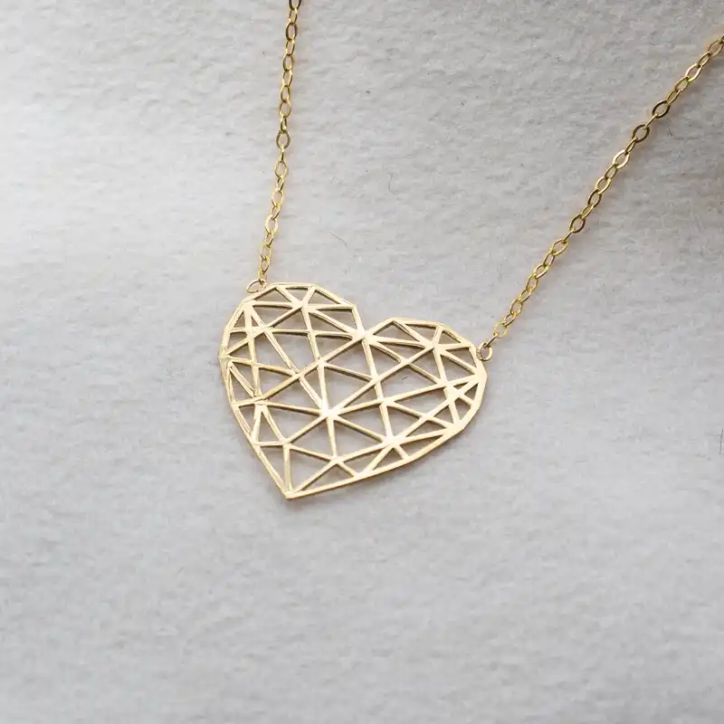 گردنبند طلا 18 عیار زنانه سهی مدل قلب SN04