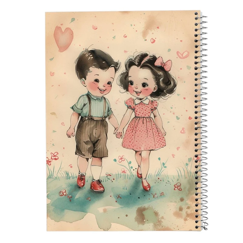 دفتر شطرنجی 50 برگ مدوپد طرح دخترانه کد DF15816