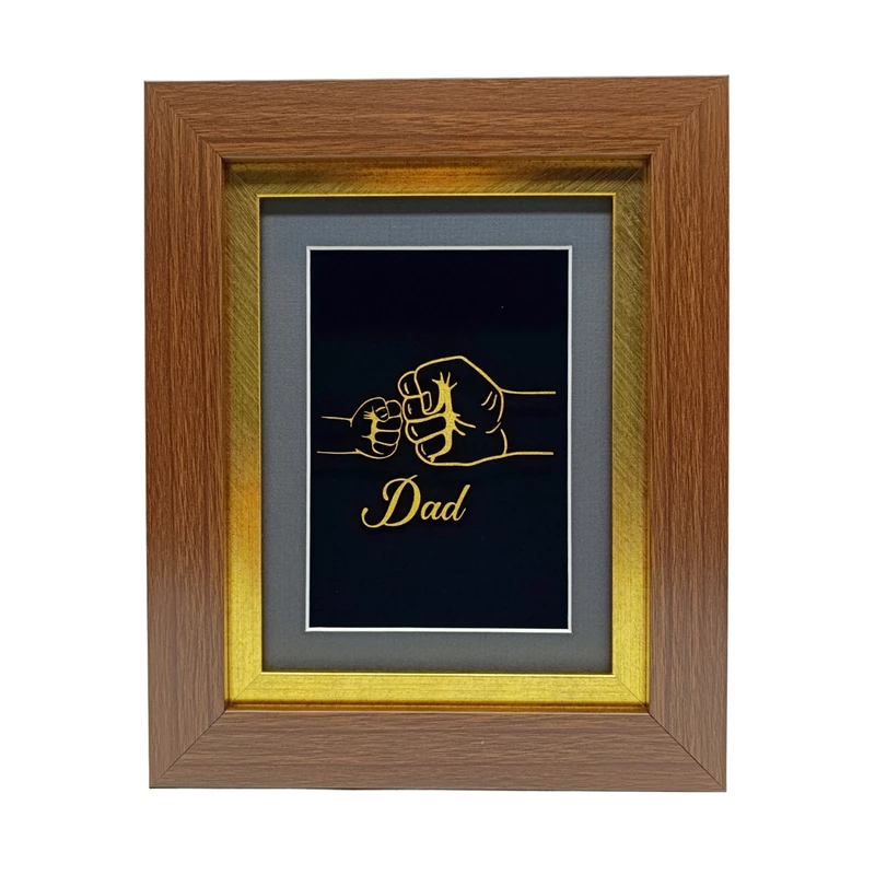 تابلو طلا کوب آلتین هنر بزازیان مدل قهرمان من روز پدر کد 50454