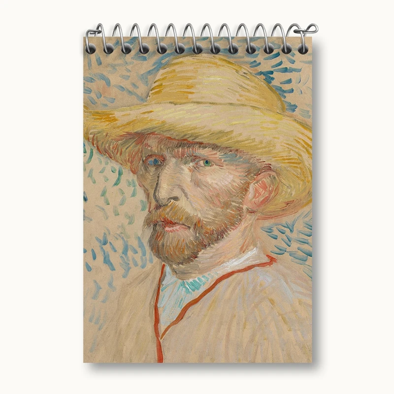 دفتر یادداشت 50 برگ خندالو مدل سلف پرتره ونسان ونگوگ (Van Gogh) کد 36811