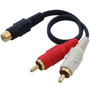 کابل تبدیل 2 جک RCA به درگاه RCA دایو مدل TA393 به طول 0.2 متر