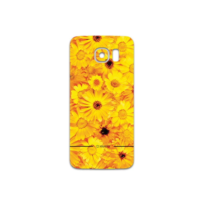 برچسب پوششی ماهوت مدل Yellow-Flower مناسب برای گوشی موبایل سامسونگ Galaxy S6