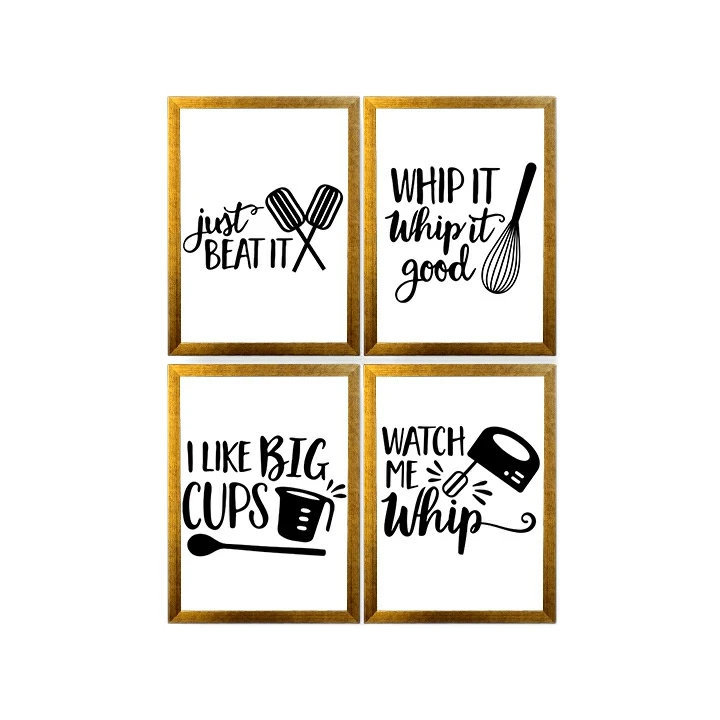 تابلو مدل وسایل آشپزخانه کد TC60T مجموعه 4 عددی