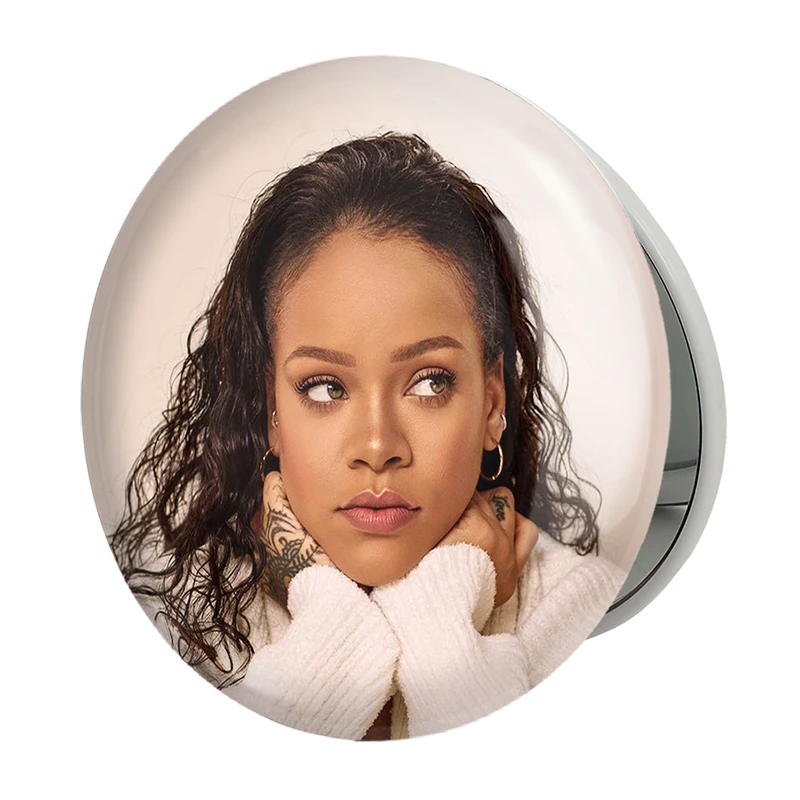 آینه جیبی خندالو طرح ریانا Rihanna مدل تاشو کد 6421 