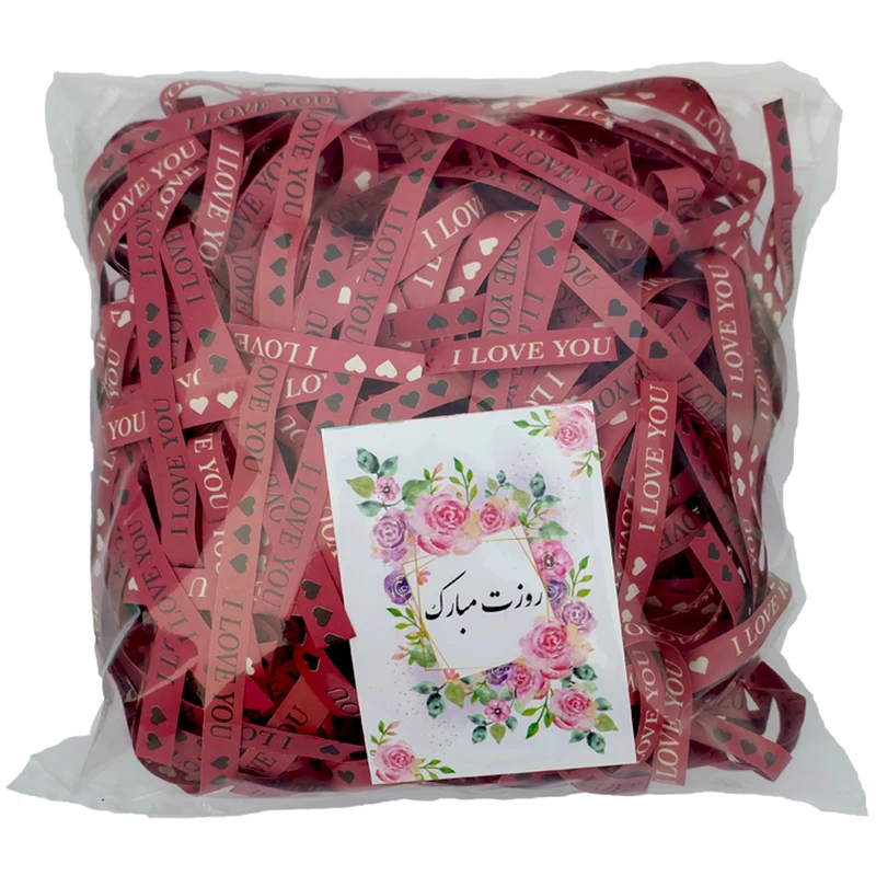 پوشال تزیینی مدل جایزه دار کارت تبریک کد 30gr