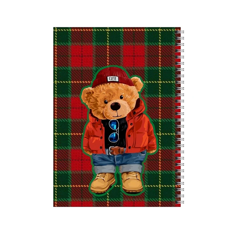 دفتر مشق 80 برگ بامبیلیپ طرح تدی خوش تیپ کد 8560197