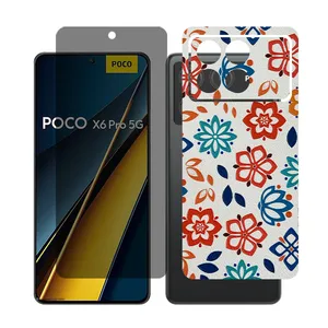 Glass Together model privacy Screen Protector Suitable for Xiaomi Poco X6 Pro Mobile Phone with Back cover sticker