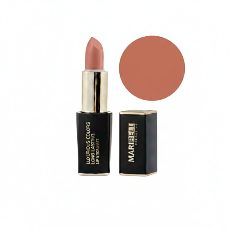 رژلب جامد مات مری بل مدل ام ال رنگ هلویی شماره ML04