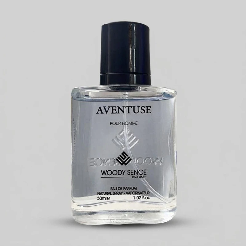 عطر جیبی وودی سنس مدل Aventuse حجم 30 میلی لیتر