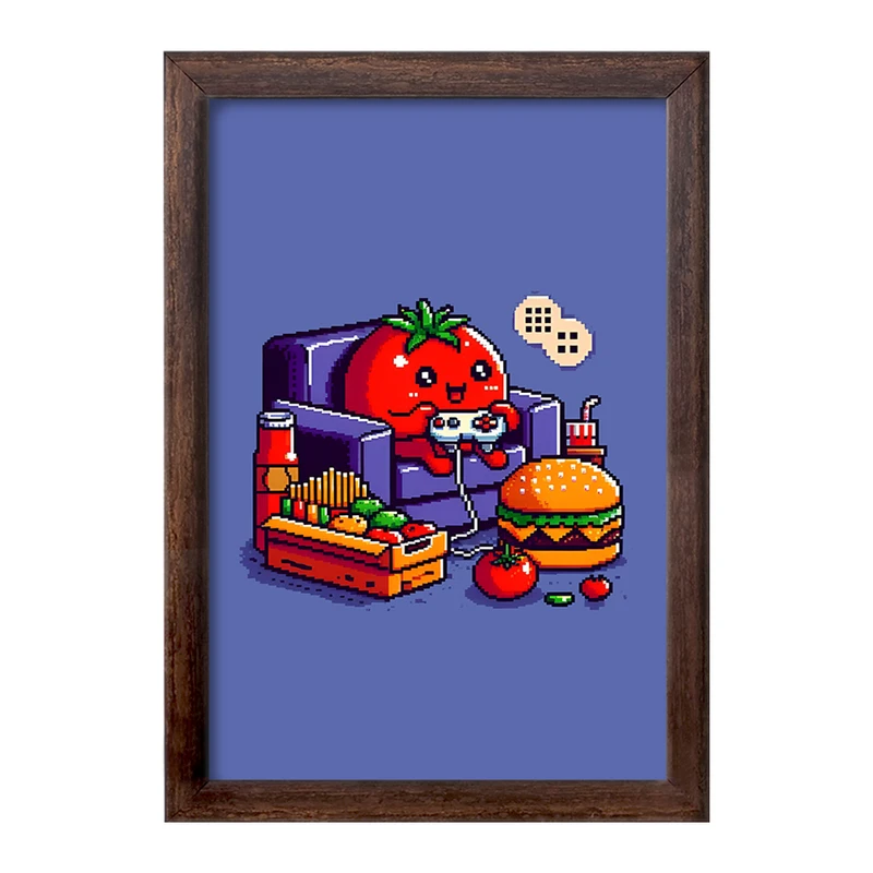 تابلو خندالو طرح فست فود کد F4211