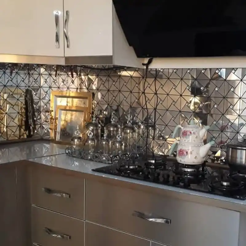 کاشی مدل بین کابینتی پلیمری آشپزخانه کد T362 بسته 6 عددی