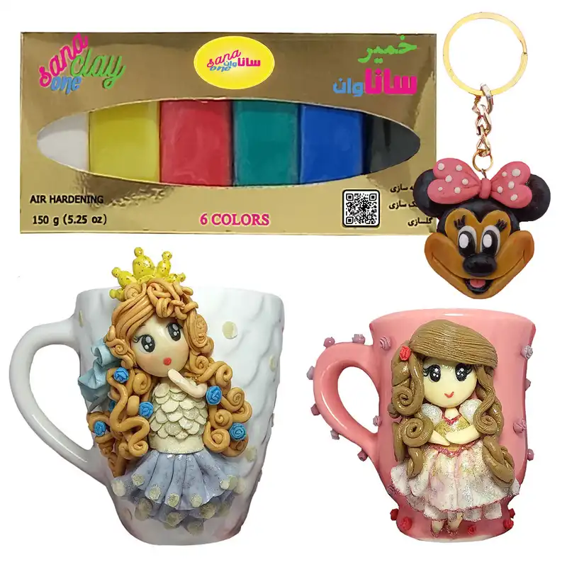 خمیر مجسمه سازی ساناوان مدل colors-6