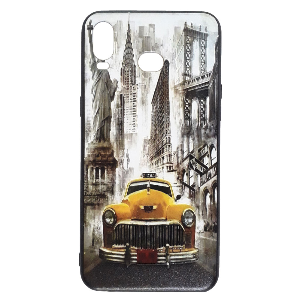 کاور طرح Taxi کد A7017 مناسب برای گوشی موبایل سامسونگ Galaxy A6s