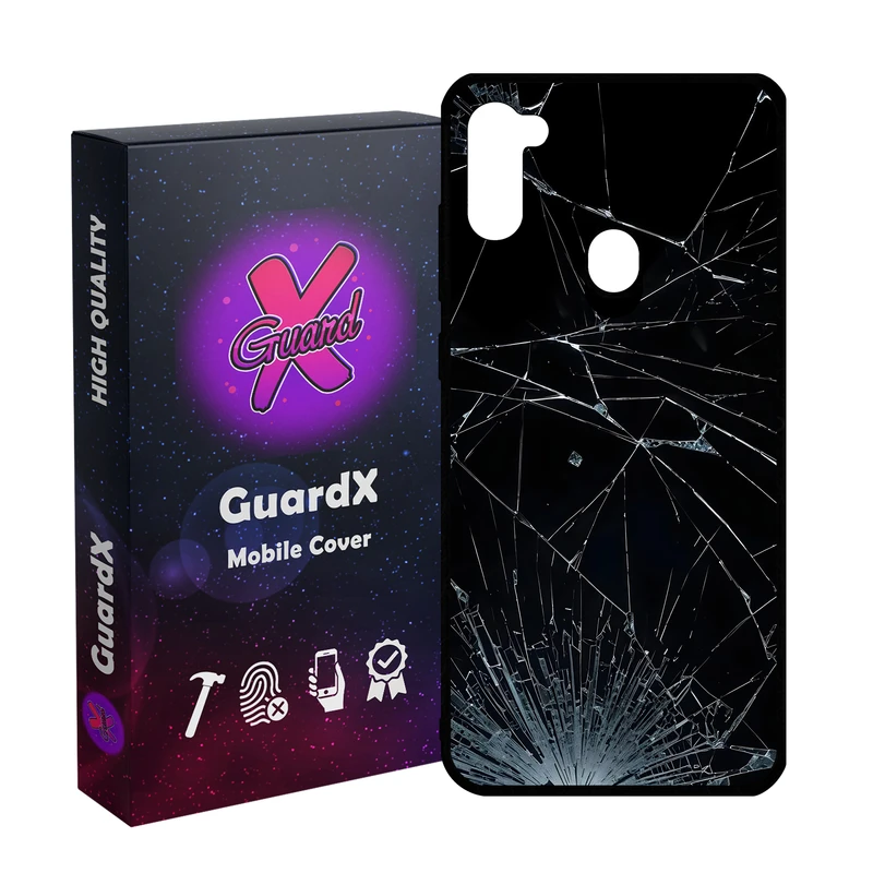 کاور گارد ایکس طرح شیشه شکسته مدل Glass10831 مناسب برای گوشی موبایل سامسونگ Galaxy A11/M11