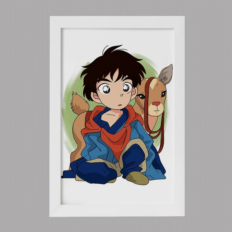 تابلو خندالو مدل آشیتاکا انیمه پرنسس مونونوکه کد 34075