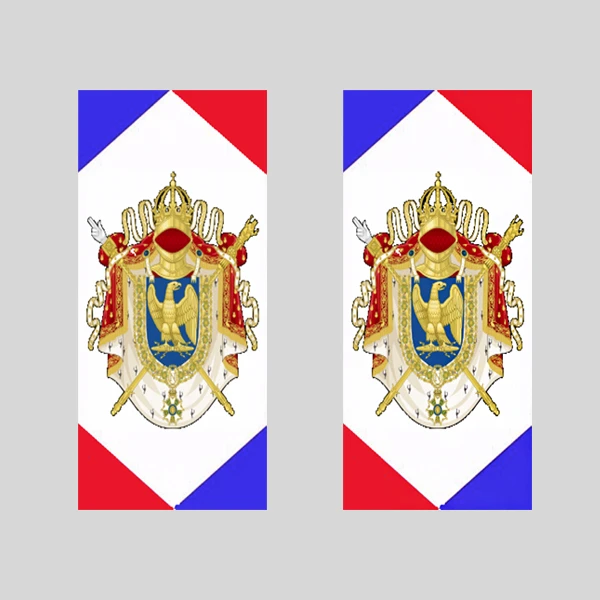 برچسب پلاک خودرو رایسان طرح فرانسه کد BP0013 مجموعه2 عددی