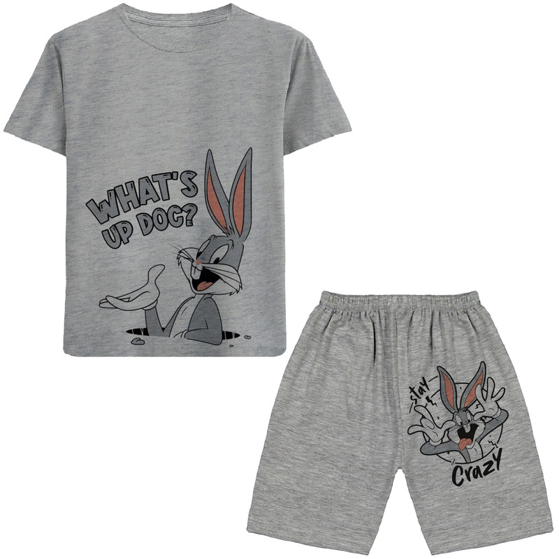 ست تی شرت و شلوارک پسرانه مدل خرگوش A41