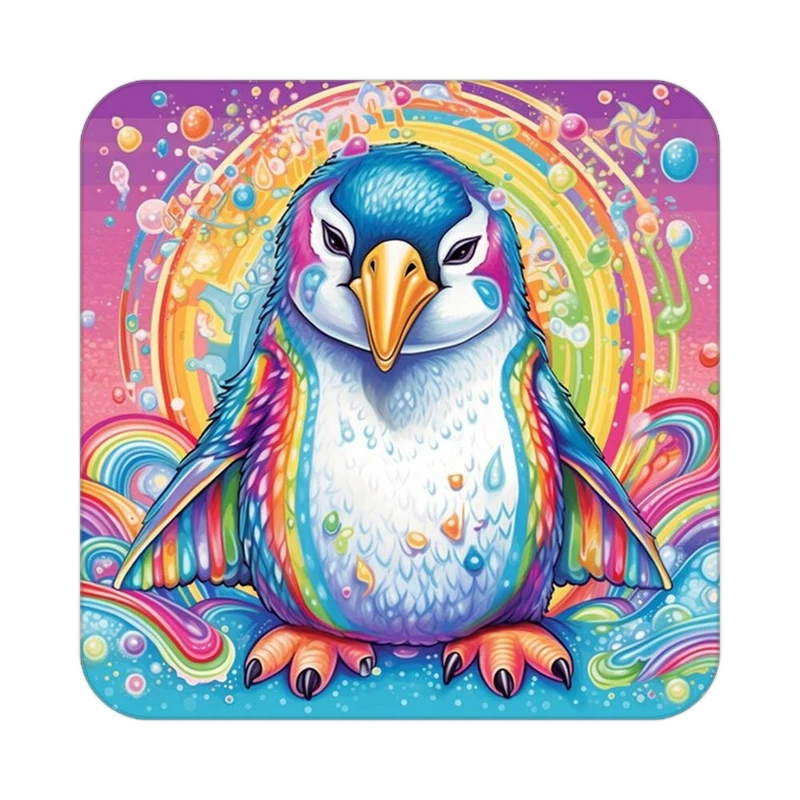 زیر لیوانی کاکتی طرح حیوانات رنگی مدل mp25646