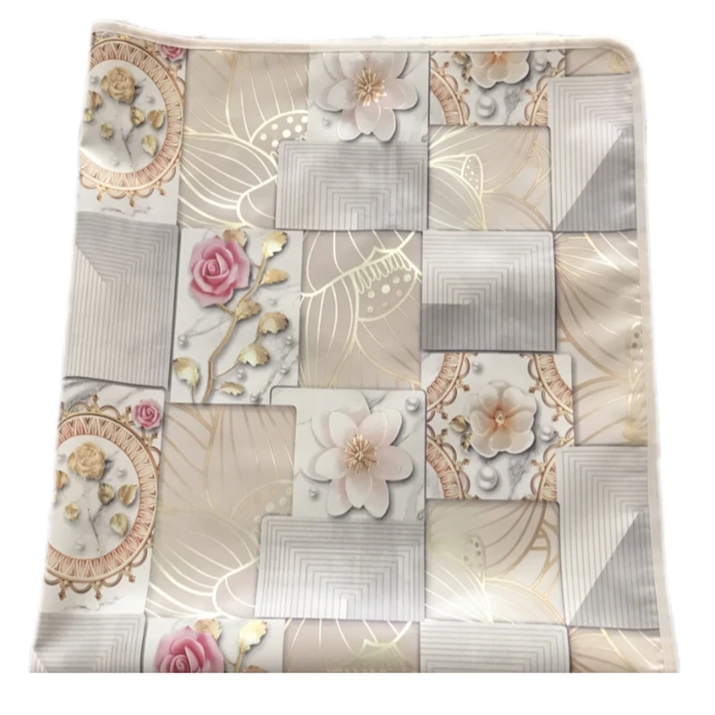 سفره 14 نفره مدل لوتوس طرح پشت نخی سایز 350×100 سانتی متر کد 08