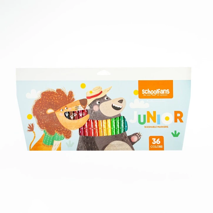 ماژیک رنگ آمیزی 36 رنگ اسکول فنز مدل جونیور کد 922203 