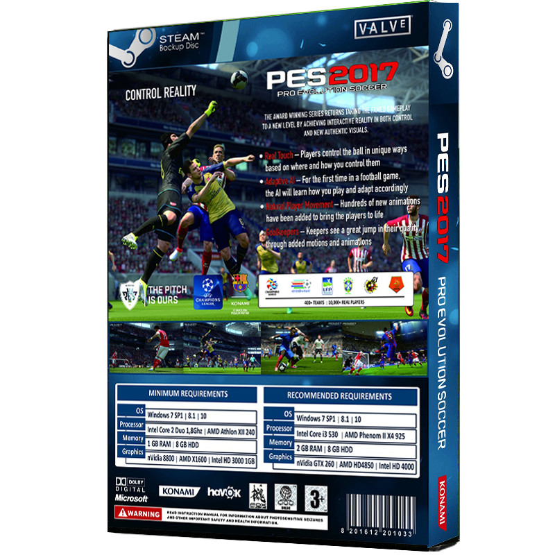 بازی PES 2017 مخصوص PC