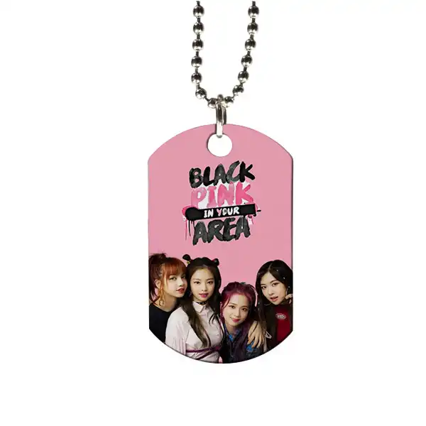 گردنبند طرح بلک پینک مدل pk269