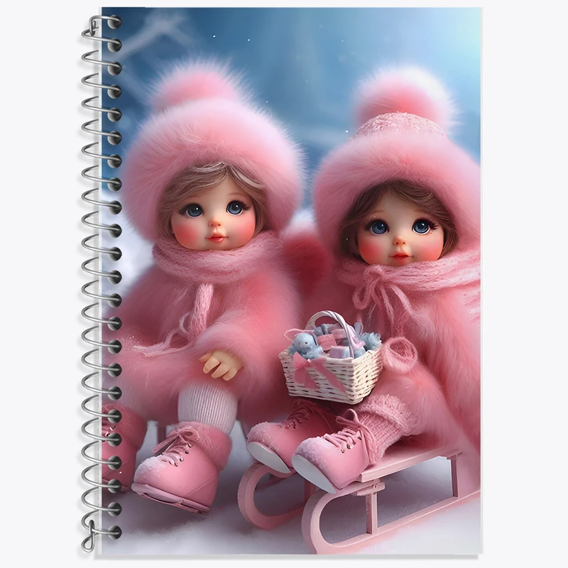 دفتر لغت 50 برگ خندالو طرح دخترانه کیوت کد F7573