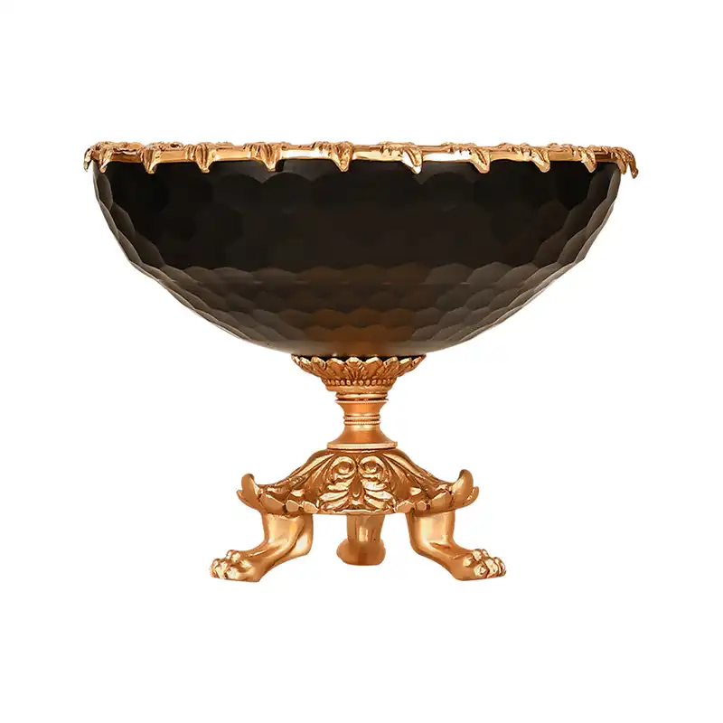 میوه خوری برنجی مدل پایه دار بسته 3 عددی