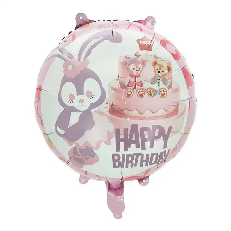 بادکنک فویلی لاکی بالونز مدل خرگوش طرح تولد کد 1206