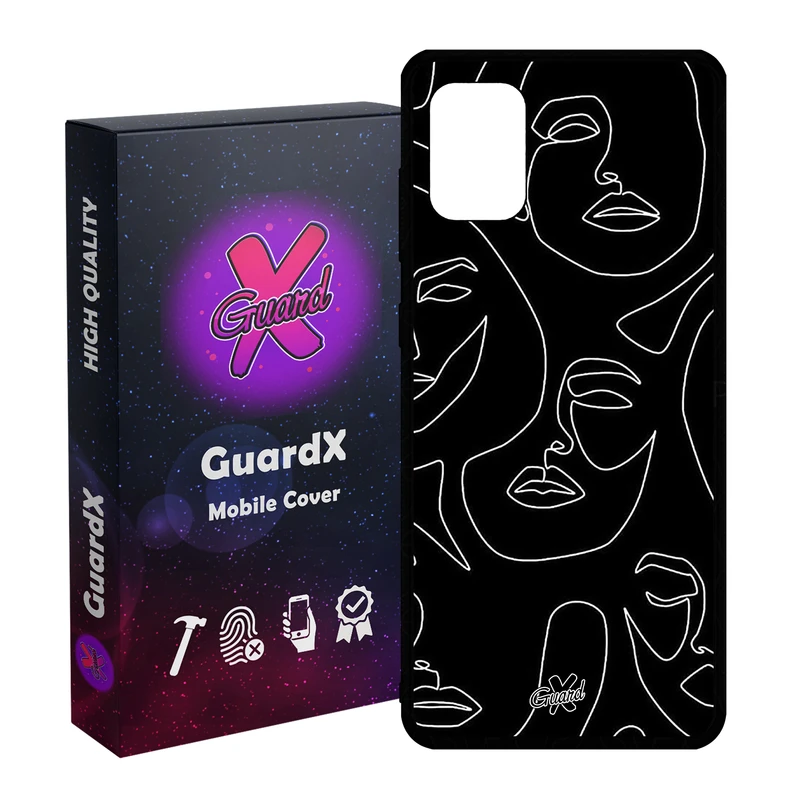 کاور گارد ایکس طرح Girl مدل Glass10392 مناسب برای گوشی موبایل سامسونگ Galaxy A31