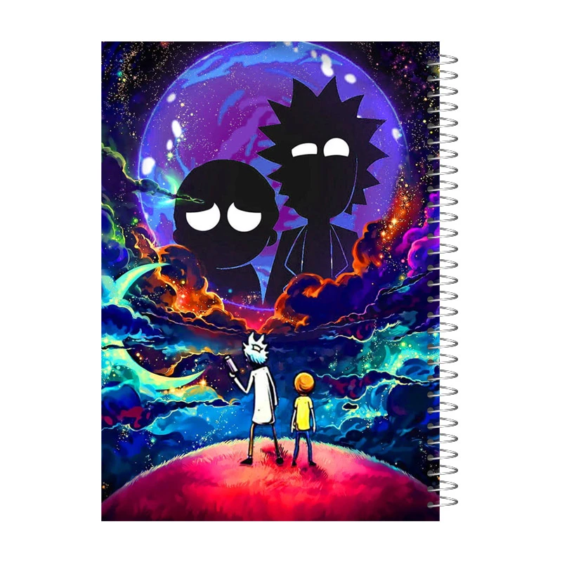 دفتر یادداشت 60 برگ آی چاپ مدل rick and morty کد 764