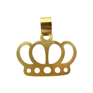 آویز گردنبند طلا 18 عیار زنانه قیراط طرح تاج کد GH4522