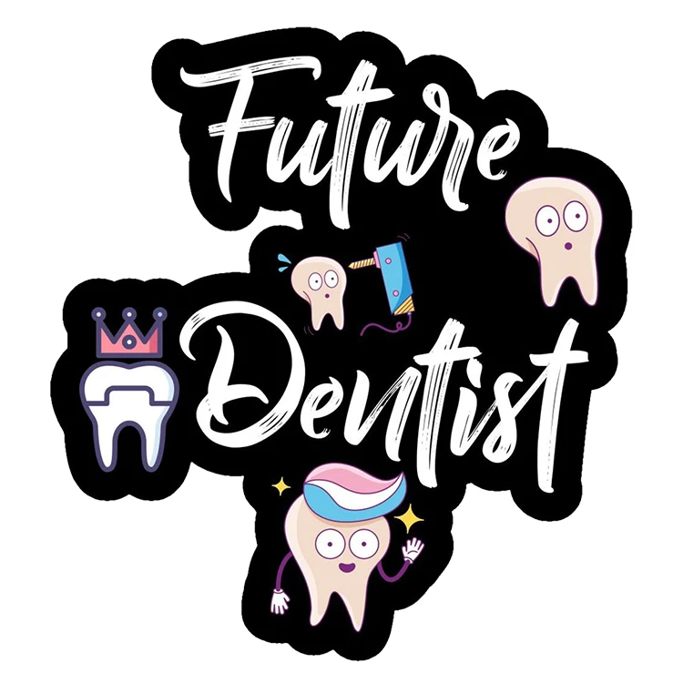 استیکر پارچه و لباس پاد آفرین مدل دندانپزشک دانشجو دندانپزشکی کد S2404