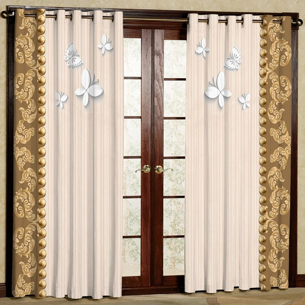 پرده مدل مخمل پانچی کد 7428 سایز 280x140 سانتی متر