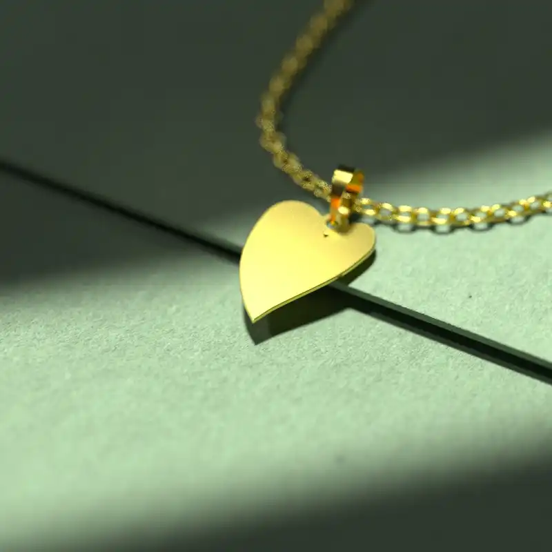 گردنبند طلا 18 عیار زنانه مدوپد مدل  طرح قلب کد E1230