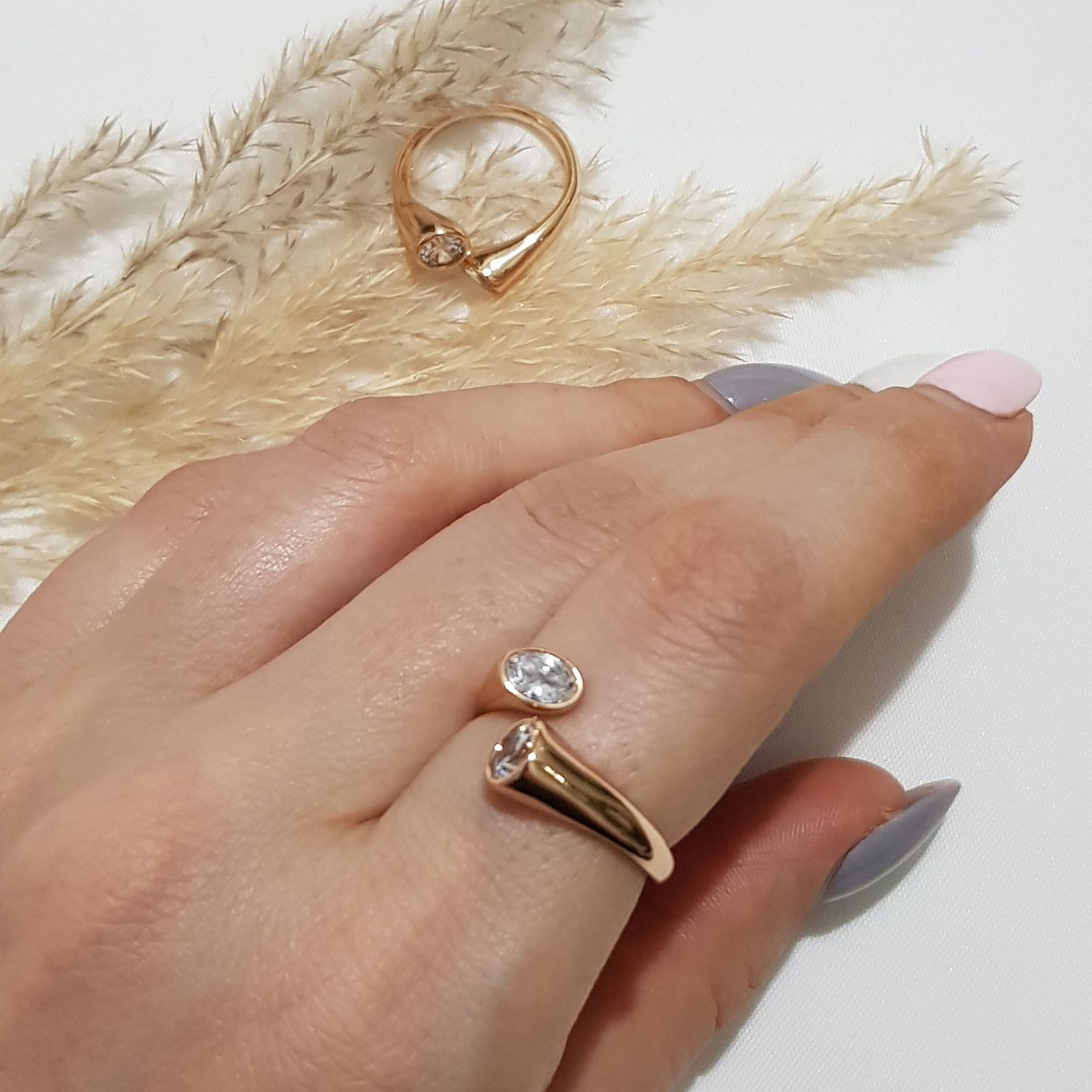 انگشتر زنانه ژوپینگ مدل نگینی 442 -  - 3