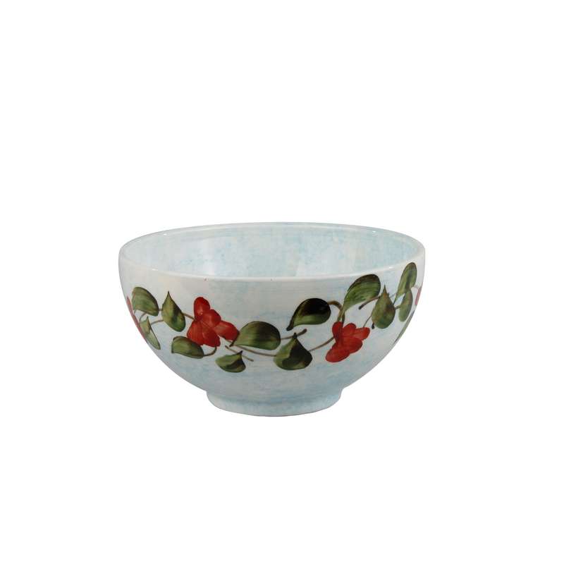 کاسه سرامیکی مدل آبگوشت خوری طرح گل سرخ 