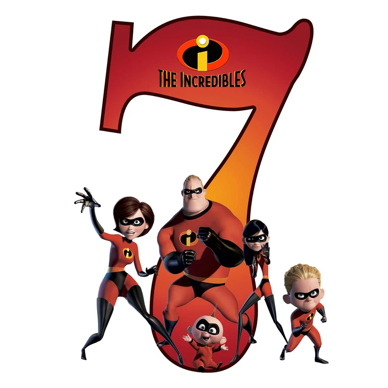  استند رومیزی تولد مدل عدد 7 طرح شگفت انگیزان کد 1500