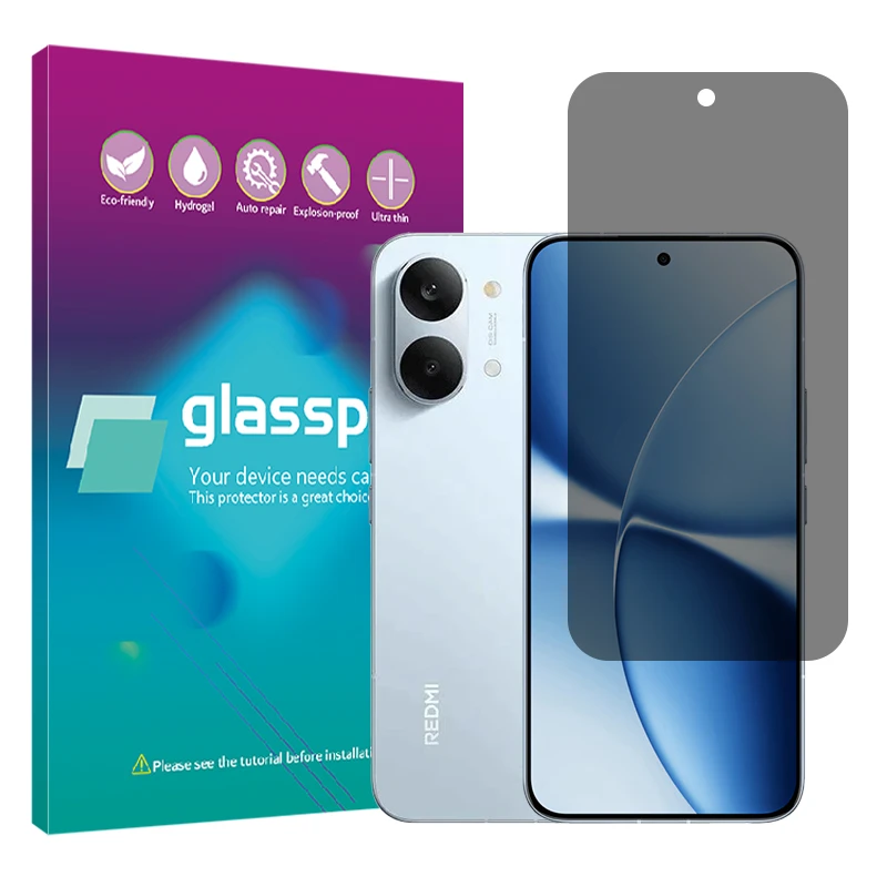 محافظ صفحه نمایش حریم شخصی گلس پرو مدل هیدروژلی مناسب برای گوشی موبایل شیائومی Redmi Turbo 5 Max