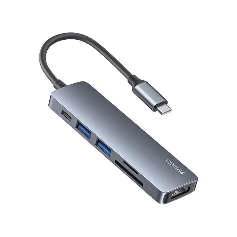 هاب 6 پورت usb-c یسیدو مدل HB11