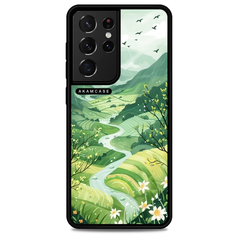کاور آکام مدل AMC-WSGS21U-NATURE-15 مناسب برای گوشی موبایل سامسونگ Galaxy S21 Ultra