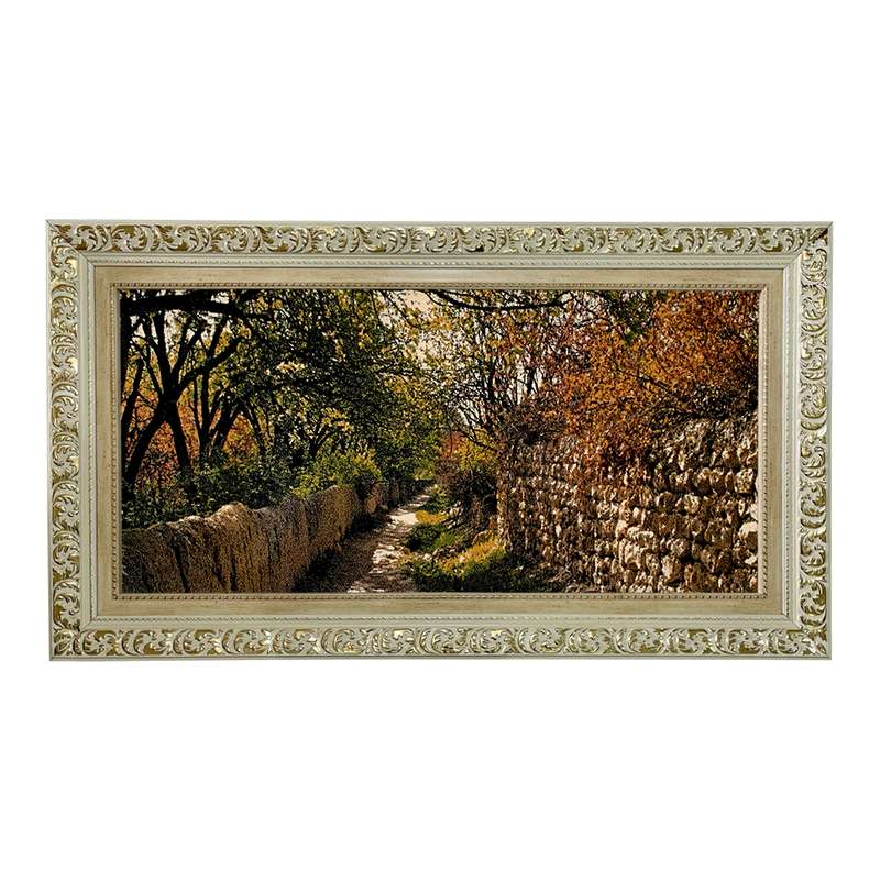 تابلو فرش ماشینی مدل کوچه باغ کد 7665