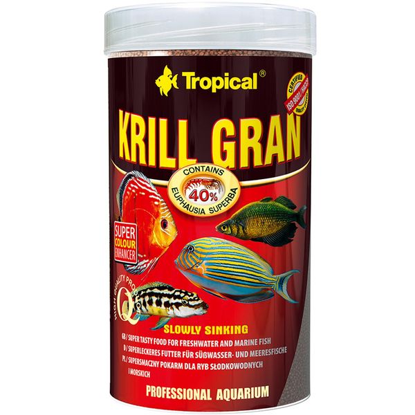غذای ماهی تروپیکال مدل Krill Gran وزن 135 گرم
