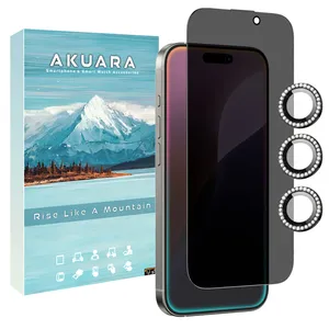 Akuara AKU PVNG Privacy Screen Protector Suitable For Apple iPhone 12 Pro Max Mobile Phone with Lens Protector