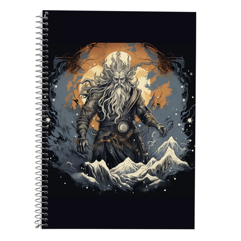 دفتر زبان 50 برگ مدوپد مدل دوخط طرح Vindland Saga کد DF3174