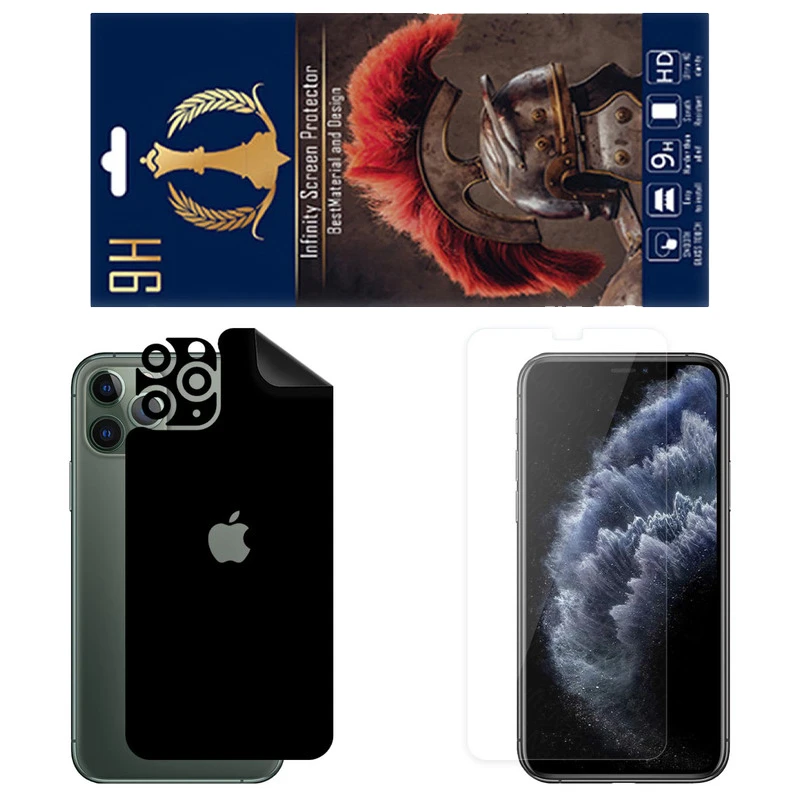 برچسب پوششی اینفینیتی مدل RG مناسب برای گوشی موبایل اپل iPhone 11 Pro به همراه محافظ صفحه نمایش