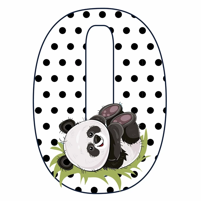 استند رومیزی مدل عدد 0 طرح پاندا کد 1763