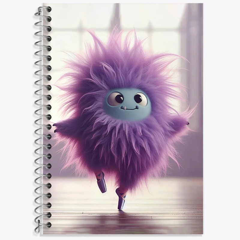 دفتر لغت 50 برگ خندالو طرح هیولای کیوت کد F6420