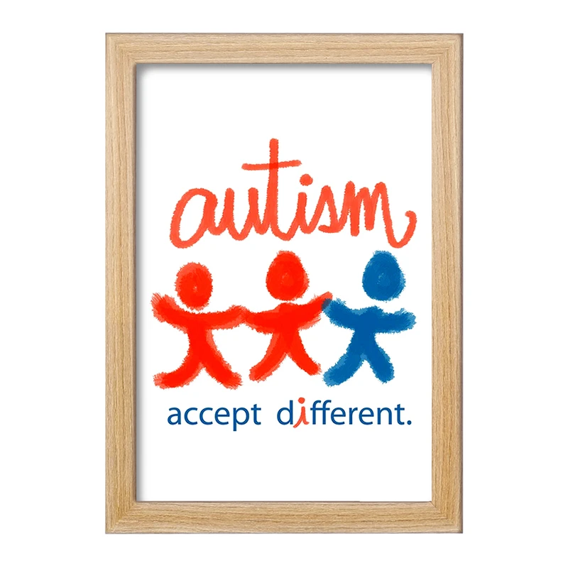 تابلو خندالو مدل اتیسم Autism کد 26759