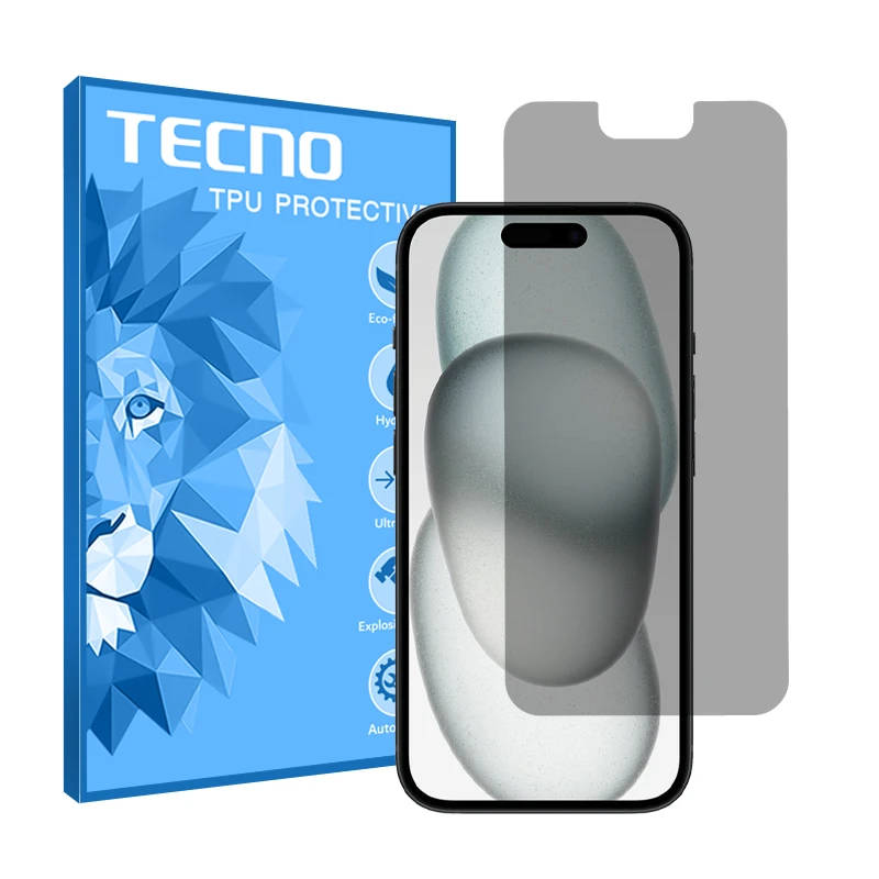 محافظ صفحه نمایش حریم شخصی تکنو مدل HyPRV مناسب برای گوشی موبایل اپل iPhone 15 Plus